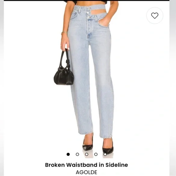 Agolde Women's Straight Leg Jeans in Light Blue - Picture 1 of 6